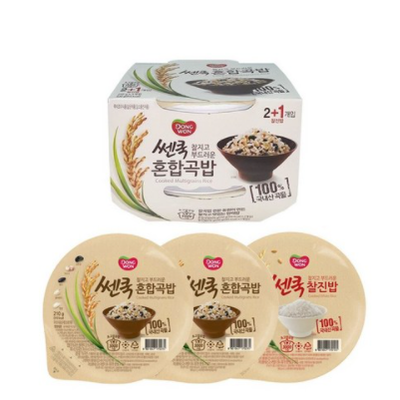 동원 찰지고 부드러운 쎈쿡 혼합곡밥 2개+ 찰진밥 1개
