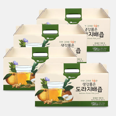 [무료별도배송] 슬로푸드 - 생강품은 도라지 배즙 80ml x 30팩 (4박스)