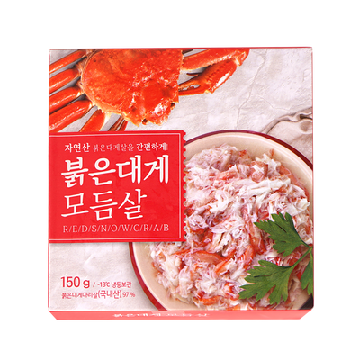 [예약주문] 동해안 자연산 붉은대게 모듬살 150g*8개