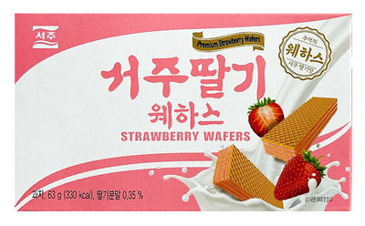 서주 딸기 웨하스 63g