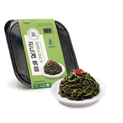 [꽃마Fresh] 하늘농가 바로먹는 나물 - 곤드레 볶음 100g<br>유통기한 : 2025년 3월 25일