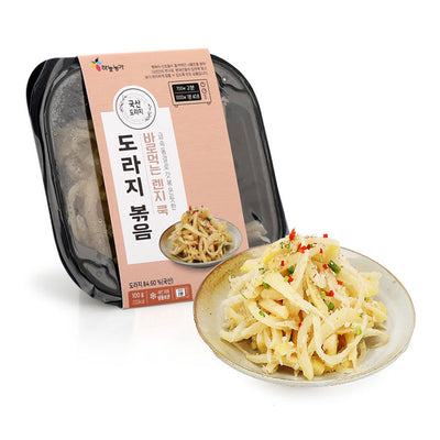 [꽃마Fresh] 하늘농가 바로먹는 나물 - 도라지 볶음 100g </br> 유통기한 : 2025년 03월 03일