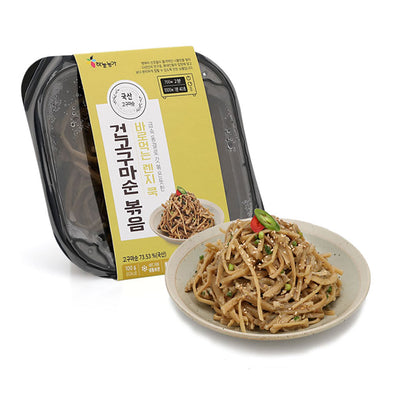 [꽃마Fresh] 하늘농가 바로먹는 나물- 건고구마순 볶음 100g <br/>유통기한 : 2025년 3월 3일