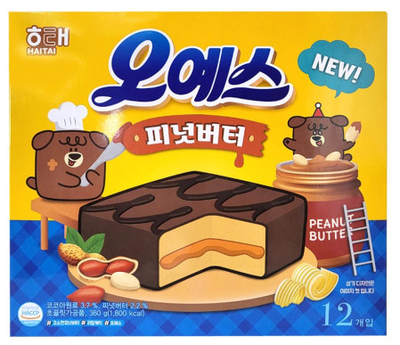 해태 피넛버터 오예스 12개입