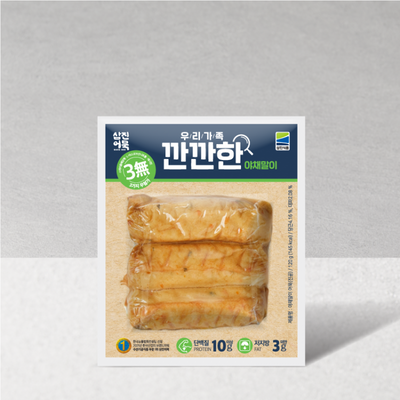 [꽃마Fresh] 삼진어묵 - 우리가족 깐깐한 야채말이 120g (40g*3개입)</br> 유통기한 : 2025년 9월 12일