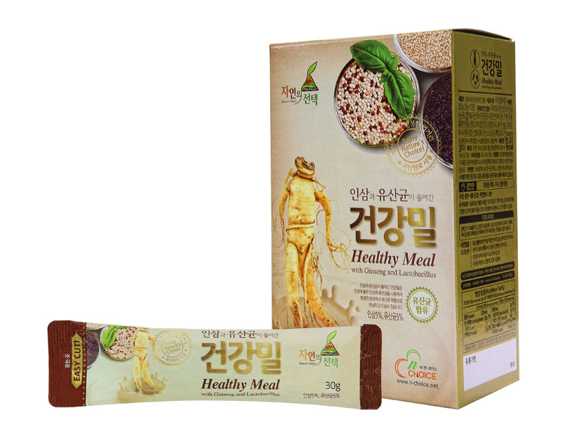 인삼과 유산균이 들어간 건강밀 30g x 10스틱 </br> 유통기한 : 2023년 4월 28일
