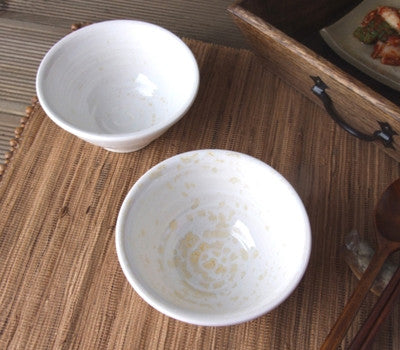 하얀 피고지고 밥그릇 2p 세트