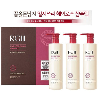 RGIII 탈모방지 크리닉 샴푸 3종 세트(두피 영양)