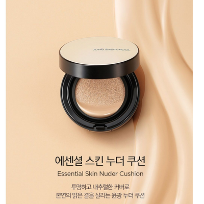 정샘물 에센셜 스킨 누더 쿠션(리필 포함) 7칼라