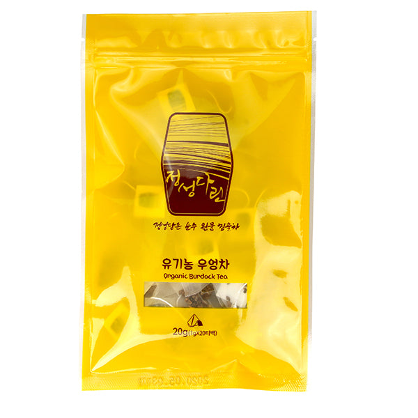정성다린 - 유기농 우엉차 20g (1g x 20티백, 지퍼백)