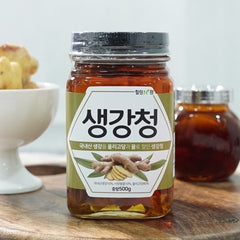 힐링앤팜 - 꿀과 올리고당으로만 절인 생강청 500g </br> 유통기한: 2025년 6월 21일