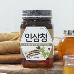 힐링앤팜 - 꿀과 올리고당으로만 절인 인삼청 500g </br> 유통기한: 2025년 6월 6일