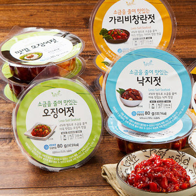 소금을 줄여 맛있는 젓갈(4종세트)