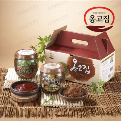 옹고집 전통장 선물세트 (호박보리된장 500g+전통골드고추장 500g)