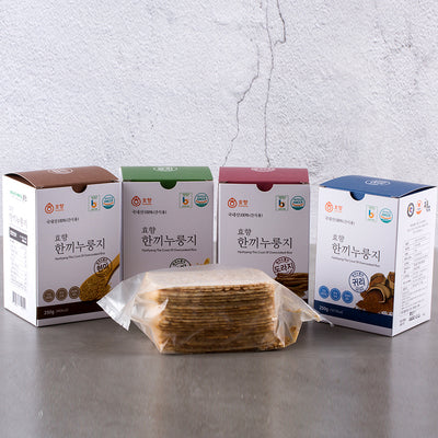 한끼누룽지 4종세트 1kg (현미누룽지+보리누룽지+도라지누룽지+귀리누룽지) (유통기한 : 2021년 11월 26일까지)