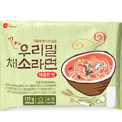 꽃마 우리밀 채소라면 (137g * 8개입) (1주문당 2박스 한정)