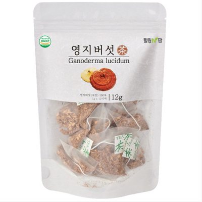 힐링앤팜 - 영지버섯차 1g x 12티백 </br> 유통기한 : 2024년 5월 12일
