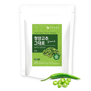 그대로말린 - 청양고추 그대로 슬라이스 25g