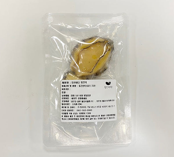 [무료별도배송] 청산바다 - 손질 자숙 전복 70g x 6팩 (12마리)   </br> 유통기한 : 2023년 9월 12일