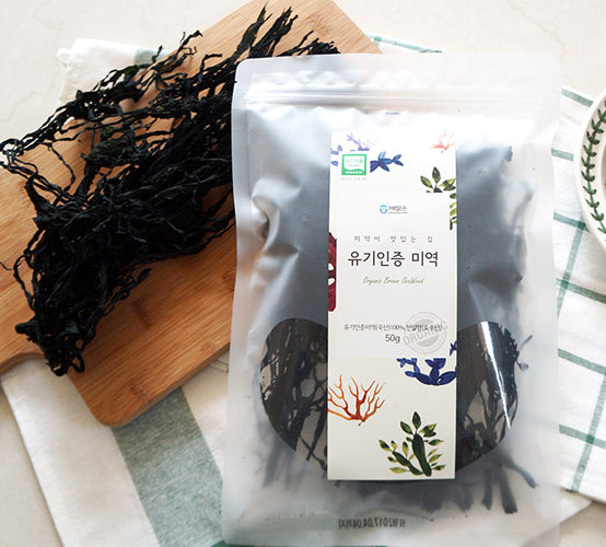 유기인증 미역 50g </br> 유통기한 : 2023년 4월 10일