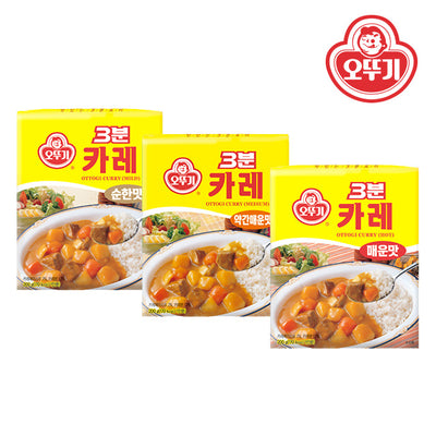 오뚜기 - 3분 카레 200g (순한맛/약간매운맛/매운맛)