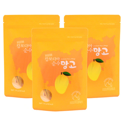 캄보디아 순수망고 (100g) * 3봉 (유통기한 : 2021년 11월 5일까지)