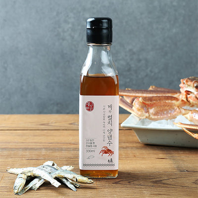 꽃젓갈 게와 멸치 양념수 330ml