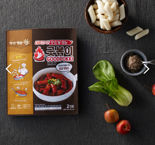 맛있게 매운 쌀떡볶이 굿볶이 짜장맛 363g(2인분)