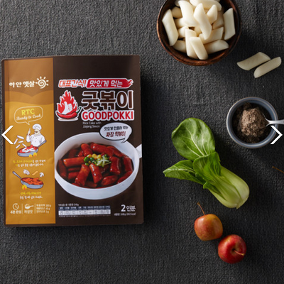 맛있게 매운 쌀떡볶이 굿볶이 짜장맛 363g(2인분)