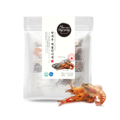 해통령 - 딱새우 해물다시팩 15g x 10팩 </br> 유통기한 : 2023년 11월 23일