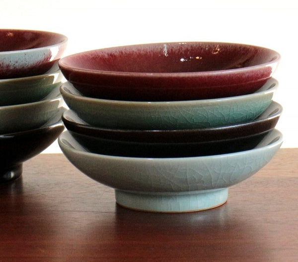 [고국배송] 앞접시용 4색 고운 둥근찬기세트(4p)