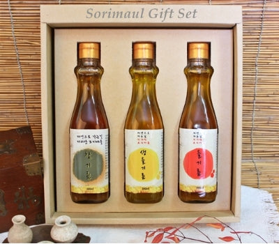 [고국배송] Gift 05 황금빛 생들기름+저온착유 참기름+저온착유 들기름