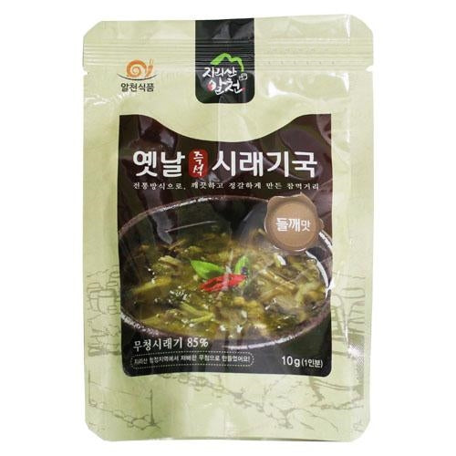 알천농원 - 즉석 시래기국 들깨맛 10g x 3봉 </br> 유통기한 : 2024년 6월 30일
