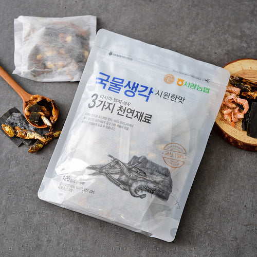 서광농협 - 국물생각 시원한맛 20g x 6다시팩<br>유통기한 : 2026년 3월 9일