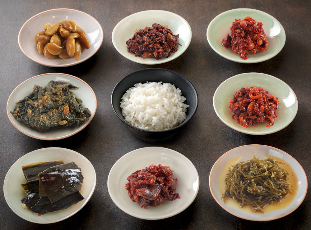 [무료별도배송] 창녕 도리원 장아찌&젓갈 170g * 8종세트 (꼴뚜기젓+창란젓+낙지젓+오징어젓+명이+고추채+콩잎+마늘장아찌)