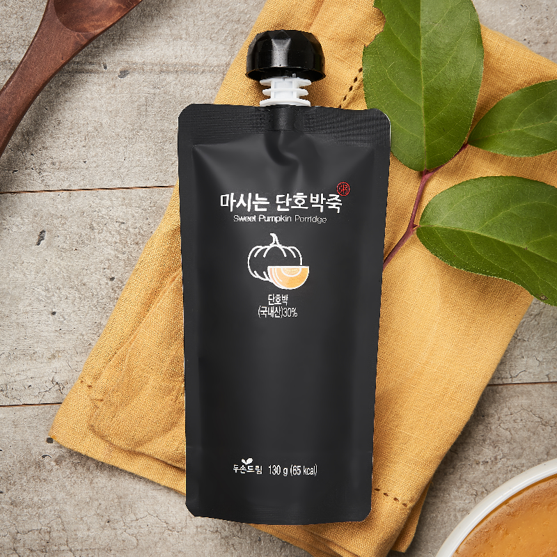 두손푸드 - 마시는 단호박죽 130g x 7팩 </br> 유통기한 : 2025년 3월 15일
