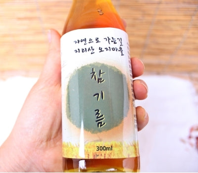 [고국배송] Gift 04 저온착유 순수 참기름+저온착유 순수 들기름 세트 300ml.