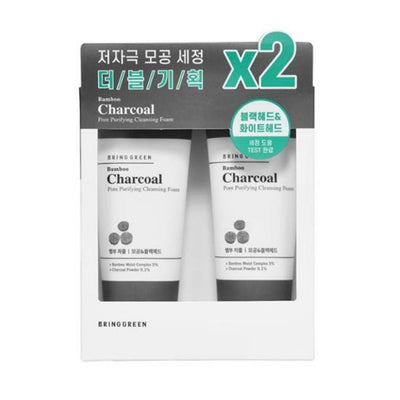 브링그린 뱀부차콜 모공정화 클렌징폼 200mL 더블기획
