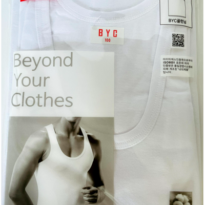 BYC 남성 조끼 런닝 1매(BYC1110)