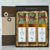 서원당 3종 선물세트 (참기름170ml+들기름170ml+생들기름170ml)