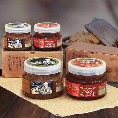 화왕산 전통장 세트 (전통된장 500g+마늘양파고추장 500g)