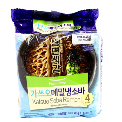 [풀무원] 가쓰오 메밀 냉소바 4개입 (1주문당 4개 한정)