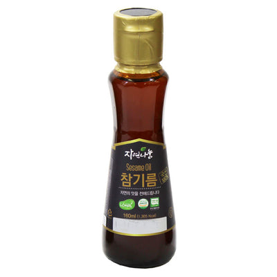 초록아리울 - 자연나눔 참기름 160ml </br>유통기한 : 2024년 2월 7일