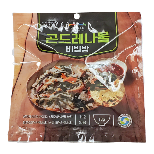 바로쿡 - 간편조리 나물 비빔밥 1봉 (옵션 선택)