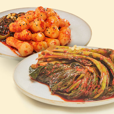 [예약주문] 평창 꽃순이 갓김치 2kg + 총각김치3kg <br> (예약마감 6/9 목요일)