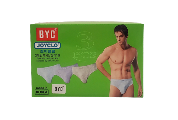 BYC 남성용 조이클로 3매입 맥시남삼각1호(BMJ1308)