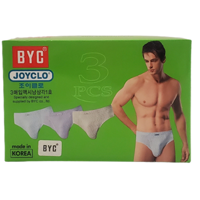 BYC 남성용 조이클로 3매입 맥시남삼각1호(BMJ1308)
