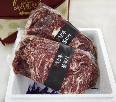 [고국배송] [장터] 한우 선물세트(불고기 500g*2)-진공포장
