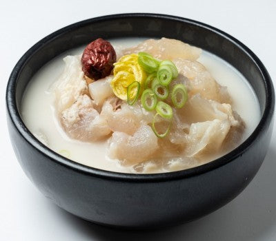 [고국배송] 진실된손맛 한우사골 도가니탕(리뉴얼) 8팩 + 참소스 8개 증정.
