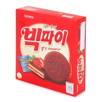 크라운 빅파이 딸기 324g (유통기한 : 2021년 11월 4일)